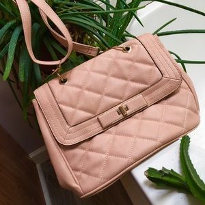 Mossimo Target baby pink quilted crossbody purse